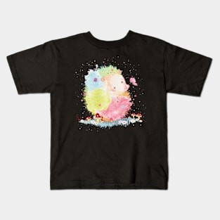 Rainbow hedgehog in watercolor Kids T-Shirt